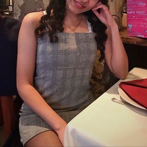 Mini plaid dress